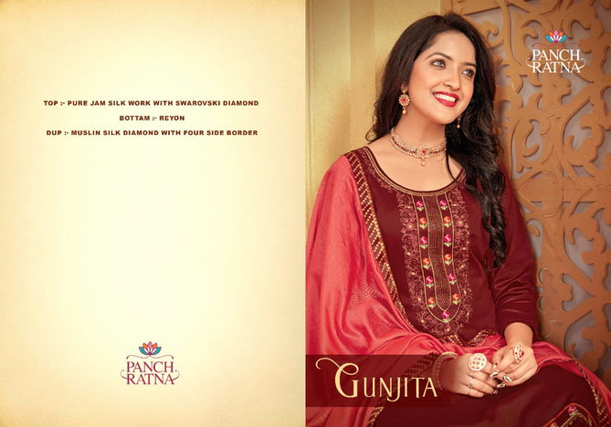 Panch Ratna Gunjita Heavy Festive Wear Wholesale Designer Salwar Suits